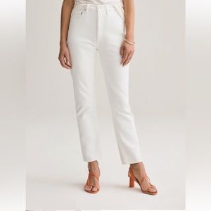 NWT | Agolde Riley Crop Jeans | Tissue | 27